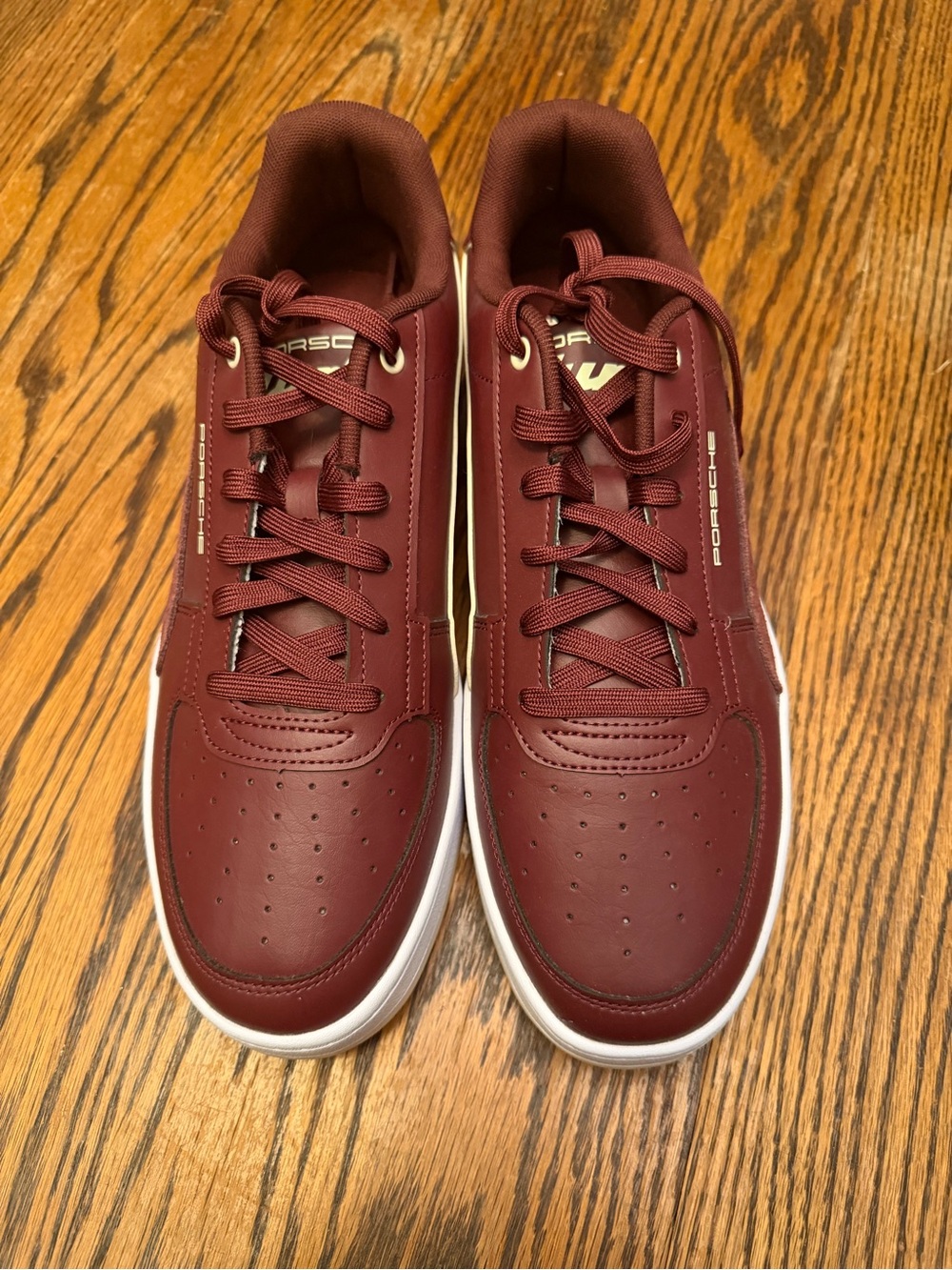 Puma Men’s Burgundy Low-Top Sneakers - Picture 2 of 7